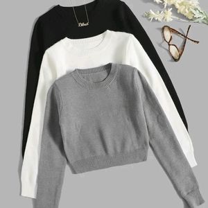 3 PC cropped fitted shirts